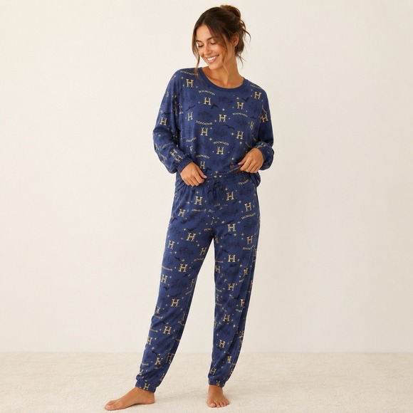 Harry Potter Other - womens pajamas set Harry Potter S Wizard World Magic Long Sleeve Pants 2 Piece